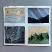Panel Landscapes Ein Projekt aus dem Bereich Aquarellmalerei von Ashleigh St Pierre - 24.07.2023
