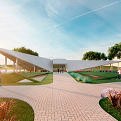 Meu projeto do curso: Técnicas de matte painting para visualização arquitetônica. Photo Retouching, Digital Photograph, Digital Architecture, ArchVIZ, Photomontage, and Matte Painting project by Adriane Pacheco - 07.24.2023