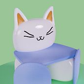 Mi proyecto del curso: Creación de personajes kawaii en 3D con Blender. Ilustração tradicional, Design de personagens, Ilustração digital, Modelagem 3D, e Mangá projeto de Israel Navarro Fernández - 24.07.2023