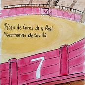 Vacaciones en Sevilla. Traditional illustration, Watercolor Painting, and Sketchbook project by Rocio Blazquez - 08.15.2022