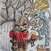 Mi proyecto del curso: Relatos ilustrados: de la idea al papel. Un progetto di Illustrazione tradizionale, Belle arti, Pittura, Disegno a matita, Disegno, Pittura ad acquerello, Illustrazione infantile e Narrativa di Lola Aceituno - 25.07.2023