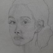 Meu projeto do curso: Caderno de retratos: explore o rosto humano. Esboçado, Desenho, Desenho de retrato, Desenho artístico, e Sketchbook projeto de danidrssantos - 18.07.2023