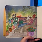 Mijn project van de cursus: Sketchbook om je tekenstijl te verkennen. Traditional illustration, Sketching, Creativit, Drawing, Watercolor Painting, Sketchbook, and Gouache Painting project by Cecile de Vries - 07.25.2023