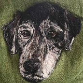 My project for course: Needle Felting: Paint Portraits with Wool . Arte și meșteșuguri, Arte din fibre, Ilustrație naturalistă, Fetru cu ac și Design textil de Anna MacKinnon - 07.25.2023