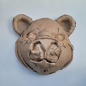 Meu projeto do curso: Esculturas em papelão para iniciantes. Een project van Ontwerp van personages, Craft,  Beeldende kunst y Beeldhouwwerk van Ilana Mac - 25.07.2023