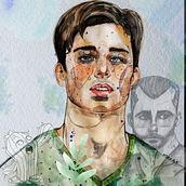 Mi proyecto del curso: Retrato ilustrado en acuarela. Traditional illustration, Fine Arts, Painting, Drawing, Watercolor Painting, Portrait Drawing, and Artistic Drawing project by marcelo eufrosino rodrigues - 07.25.2023