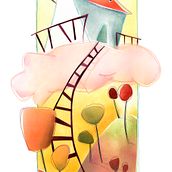 The house of the dream. Traditional illustration project by CHIARA PALAZZO - 07.26.2023