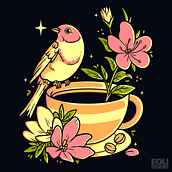 Spring Coffee. Un proyecto de Diseño e Ilustración tradicional de Douglas Evangelista - 26.07.2023