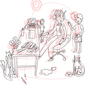 Meu projeto do curso: Ilustração editorial para revistas. Un progetto di Illustrazione tradizionale, Design editoriale, Illustrazione digitale, Comunicazione e Illustrazione editoriale di Loizi Rosin - 27.07.2023