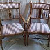 Juego de living restaurado y tapizado. Arts, Crafts, Furniture Design, Making, Interior Design, DIY, Woodworking, Upc, and cling project by Ani Arce - 07.27.2023