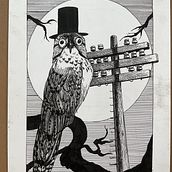 My project for course: Realistic Illustration of Birds with Imaginative Elements “Sir PoToo” Ein Projekt aus dem Bereich Bleistiftzeichnung, Zeichnung, Illustration mit Tinte und Naturalistische Illustration von ashley_bergstrom - 05.09.2023