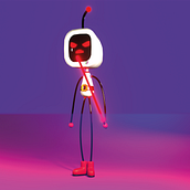 Mi proyecto del curso: Introducción al diseño y modelado 3D con Blender. Motion Graphics, Character Design, Product Design, and 3D Modeling project by Cesar Recio - 07.26.2023