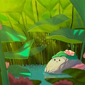 My project for course: Atmospheric Scenes in Procreate: Paint with Color and Light. Ilustração tradicional e Ilustração digital projeto de Maria Faizan - 26.07.2023