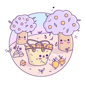 Mi proyecto del curso: Diseño de mundos kawaii: crea ilustraciones alegres Ein Projekt aus dem Bereich Design von Figuren, Digitale Illustration und Manga von Carmen Gibert Cano - 28.07.2023