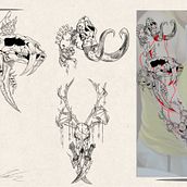 Mi proyecto del curso: Diseño de tatuaje de autor con Procreate. Traditional illustration, Graphic Design, Drawing, Digital Illustration, Tattoo Design, and Digital Drawing project by Juan David Rincon - 07.28.2023