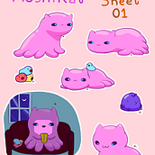 Moshikat: My Kawaii Character. Un proyecto de Ilustración tradicional, Diseño de personajes y Manga de Ily - 26.07.2023