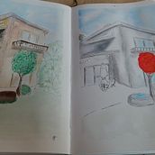 Mein Abschlussprojekt für den Kurs: Architektonische Zeichnung mit Aquarell und Tinte. Un proyecto de Bocetado, Dibujo, Pintura a la acuarela, Ilustración arquitectónica, Sketchbook e Ilustración con tinta de chrisgodejohann - 28.07.2023