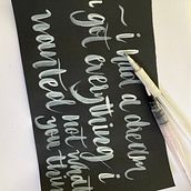 Mi proyecto del curso: Caligrafía itálica con brush pen. Calligraph project by Diana Nose - 07.27.2023