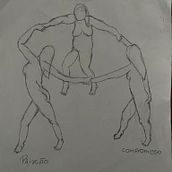 Releitura de "A dança" Henri Matisse. Projekt z dziedziny Trad, c i jna ilustracja użytkownika Kerolin Bragão - 28.07.2023