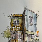 My project for course: Expressive Architectural Sketching with Colored Markers. Sketching, Drawing, Architectural Illustration, Sketchbook & Ink Illustration project by davejens - 07.29.2023