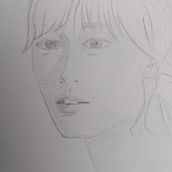 Meu projeto do curso: Caderno de retratos: explore o rosto humano. Esboçado, Desenho de retrato, Desenho artístico, e Sketchbook projeto de Flávia Dos Santos - 29.07.2023