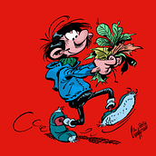 Gaston Lagaffe on Procrete. Comic, Traditional illustration, Drawing, Creativit, Digital Illustration, and Sketchbook project by Soufyane Zanfoukh - 07.07.2023