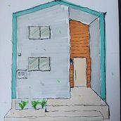 Minimalist house. Traditional illustration project by Amanda Sanches Silva - 07.30.2023