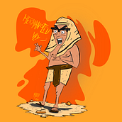 O MAR ABRIU NO MEIO VEY!. Projekt z dziedziny Trad, c, jna ilustracja, Ilustracja c i frowa użytkownika Douglas Brito - 18.04.2023