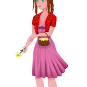 aerith fan art?. Un progetto di Illustrazione tradizionale di Exequiel Malio - 31.07.2023