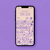 Wallpaper design. Traditional illustration, Design, and Graphic Design project by Anais Pays - 01.30.2023