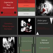 Caperucita poco Convencional: diseño de feed instagram. Design, Br, ing, Identit, Graphic Design, T, pograph, Logo Design, T, pograph, and Design project by Carmen Membrilla Garrido - 07.31.2023