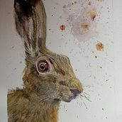Mon projet du cours : Portraits expressifs d'animaux à l'aquarelle. Watercolor Painting project by vero_herion - 07.11.2023