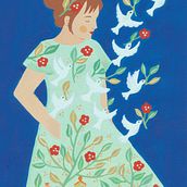 My project for course: Painting with Gouache: Create Poetic Illustrations. Traditional illustration, Fine Arts, Painting, and Gouache Painting project by Anke Van den Bremt - 07.31.2023