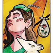 Serie "Tarot" con Estilo Vitral. Design, Traditional illustration, and Digital Drawing project by Ana Cristina Isava - 07.05.2023