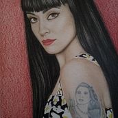 Retrato realista con lápices de colores. Projekt z dziedziny Trad, c, jna ilustracja,  Sztuki piękne, R, sunek ołówkiem,  R, sunek, Portret, R, sunek realist, czn,  R, sunek art, st, czn, R i sowanie kredkami użytkownika Eugenia Gayoso - 01.08.2023