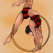 Mujer de circo. Traditional illustration project by josueespejo2000 - 08.01.2023