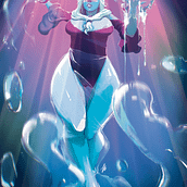 WATER DIAMOND. Un proyecto de Ilustración tradicional, Diseño, Diseño de personajes, Cómic, Creatividad, Dibujo, Diseño de carteles, Ilustración digital, Videojuegos y Dibujo artístico de Elia Bonalumi - 09.07.2023