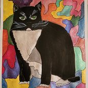 Mosaic Cowboy. Watercolor Painting project by Muriel Taylor Haines - 08.01.2023