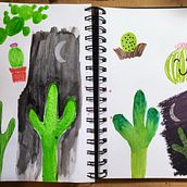 My project for course: Illustration Techniques to Unlock your Creativity. Un progetto di Design, Illustrazione tradizionale, Belle arti, Pittura, Creatività, Creatività con i bambini e Sketchbook di Stefanie W - 01.08.2023