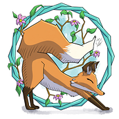 Yogafuchs. Un projet de Illustration traditionnelle, Conception de personnages, B , et e dessinée de Stefan Schinagl - 02.08.2023