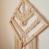 Meu projeto do curso: Introdução à tapeçaria em macramê. Accessor, Design, Arts, Crafts, Fiber Arts, Macramé, and Textile Design project by Ermelindo Lopes - 08.02.2023