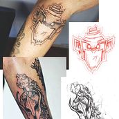 Mi proyecto del curso: Diseño de tatuajes Blackwork. Traditional illustration, Digital Illustration, and Tattoo Design project by Jeronimo Contreras - 08.03.2023