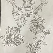 Mi proyecto del curso: Diseño de tatuajes estilo old school en Procreate. Traditional illustration, Drawing, Digital Illustration, and Tattoo Design project by Luis Perez - 08.03.2023