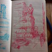 Mi proyecto del curso: Dibujo arquitectónico con acuarela y tinta. Sketching, Drawing, Watercolor Painting, Architectural Illustration, Sketchbook & Ink Illustration project by Gonzalo Fabián Orellana - 08.03.2023