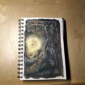 My project for course: Fantasy Landscapes with Watercolor & Gouache. Un proyecto de Bellas Artes, Pintura, Pintura a la acuarela, Ilustración naturalista				 y Pintura gouache de ali_55528 - 03.08.2023