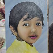 My project for course: Portrait Painting with Oil: Explore Light and Shade. Un projet de Artisanat, Peinture , et Peinture à l'huile de Rishma Lath - 17.01.2024