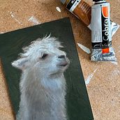 My project for course: Realistic Pet Portraits with Oil Painting. Un projet de Beaux Arts, Peinture, Peinture à l'huile et Illustration naturaliste de biancadedeugd - 04.08.2023