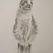 My project for course: Expressive Drawing with Charcoal. Projekt z dziedziny  Sztuki piękne,  Rysunek, Portrety i Ilustracja naturalistyczna użytkownika annafaudell - 04.08.2023