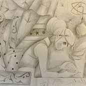 My project for course: Expressive Illustration Line by Line. Projekt z dziedziny Trad, c, jna ilustracja, Grafika ed, torska, R, sunek ołówkiem,  R, sunek, Stor, board, Ilustracje dla dzieci, Narracja, R i sowanie kredkami użytkownika leina.elgohari - 04.08.2023