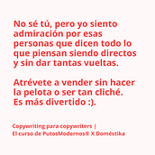 Este es mi proyecto para el curso: Copywriting para copywriters. Advertising, Cop, writing, Stor, telling, and Communication project by Arianna González - 08.04.2023